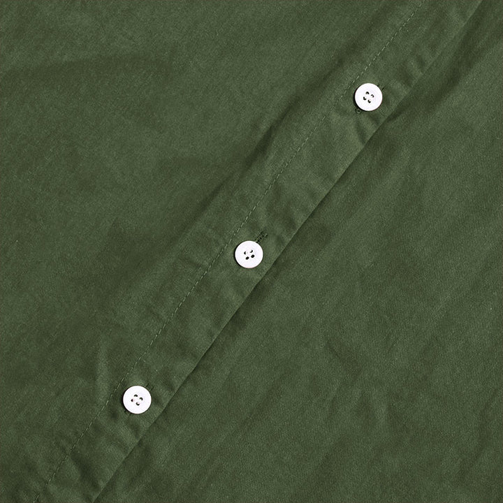 Buddha Stones Summer Casual Plain Breasted Notched Collar Short Sleeve Women's Cotton Linen Shirt - image 21