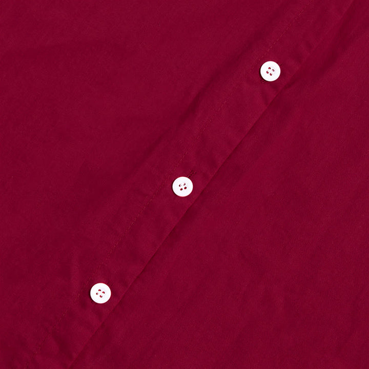 Buddha Stones Summer Casual Plain Breasted Notched Collar Short Sleeve Women's Cotton Linen Shirt - image 69