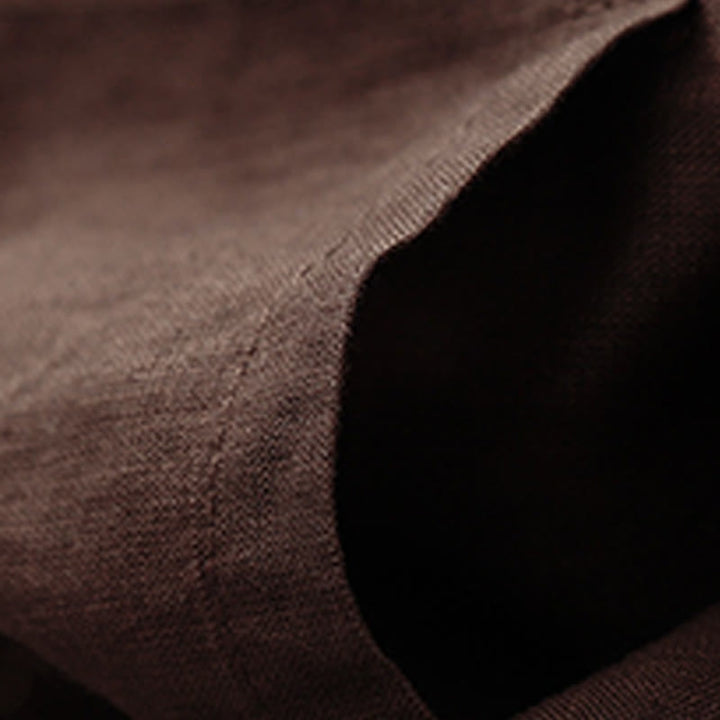 Buddha Stones Summer Casual Plain Cotton Linen Women's Elasti Straight Shorts With Pockets - image 9