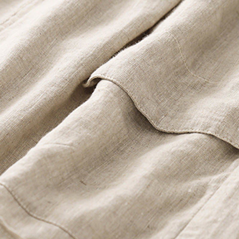 Buddha Stones Summer Casual Plain Women's Elasti Straight Shorts With Pockets - image 19