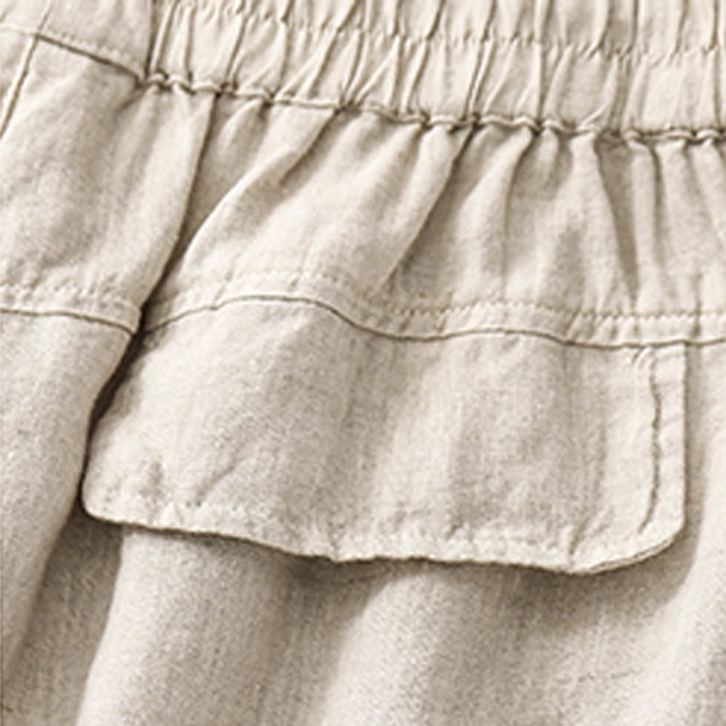 Buddha Stones Summer Casual Plain Women's Elasti Straight Shorts With Pockets - image 20