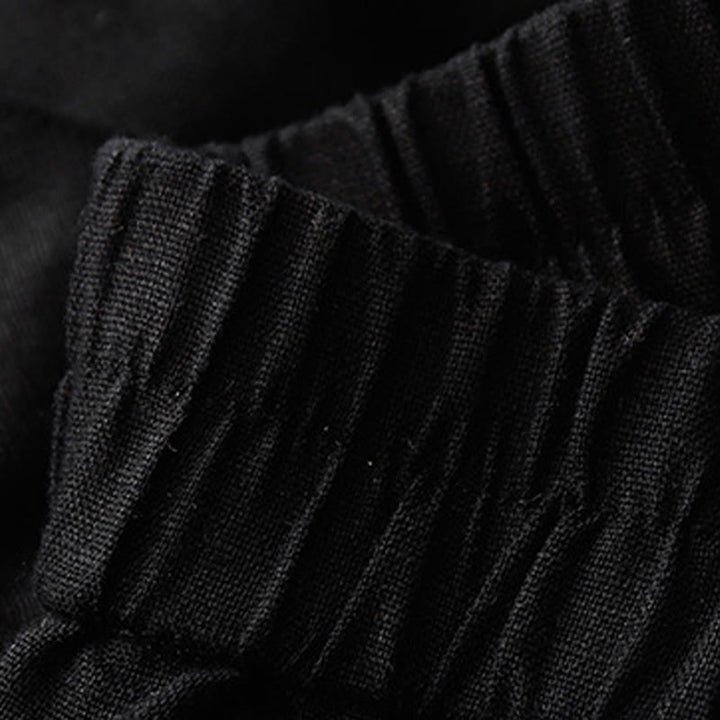 Buddha Stones Summer Casual Buttons Plain Cotton Women's Shorts With Pockets - image 22