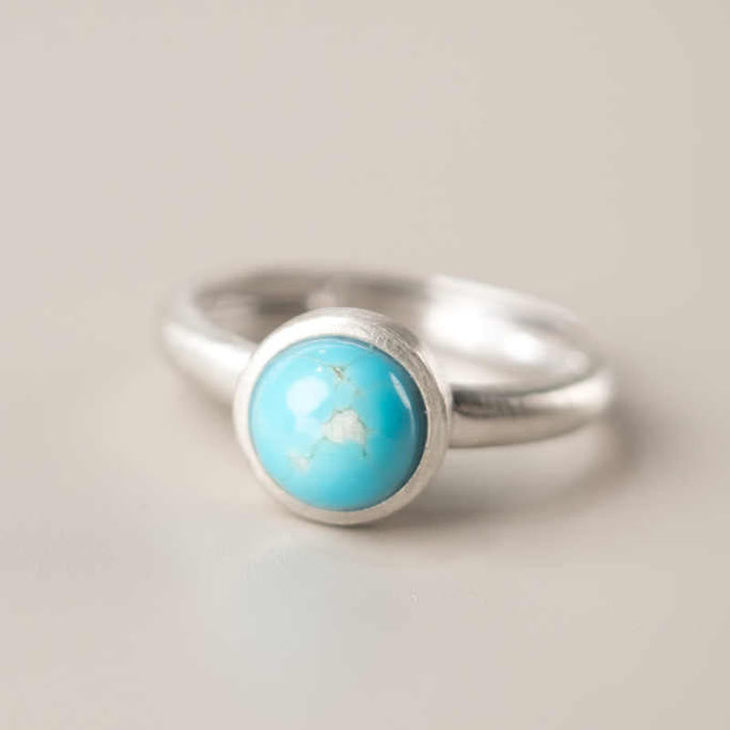 Buddha Stones Natural 925 Sterling Silver Lazurite Lapis Lazuli Turquoise Adjustable Balance Ring - image 9