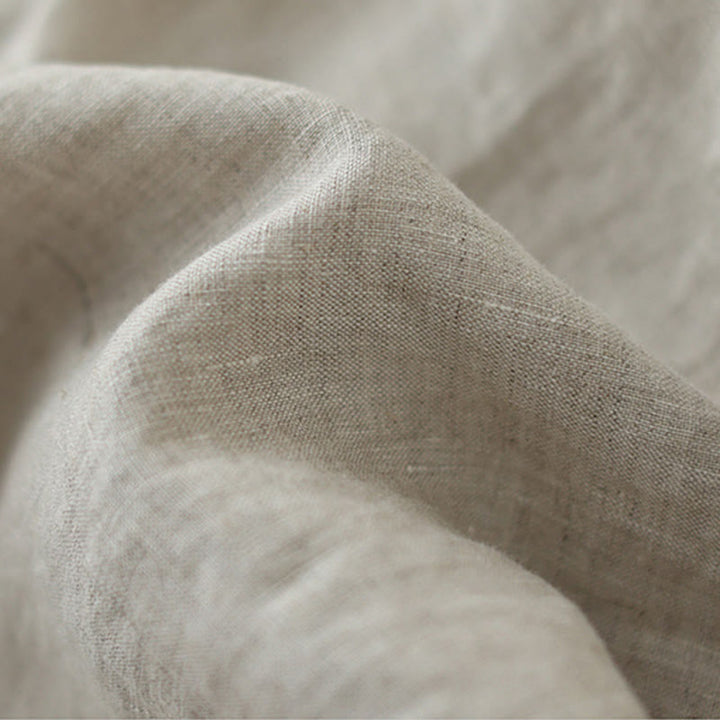 Buddha Stones Commute Retro Plain Lace Patchwork Design 7-8 Length Women's Wide Leg Cotton Pants With Pockets - image 6