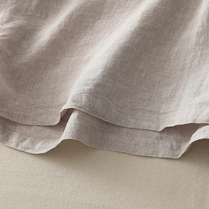 Buddha Stones Plain Threaded Crew Neck Design Women's Polyester Short Sleeves Shirt - image 28