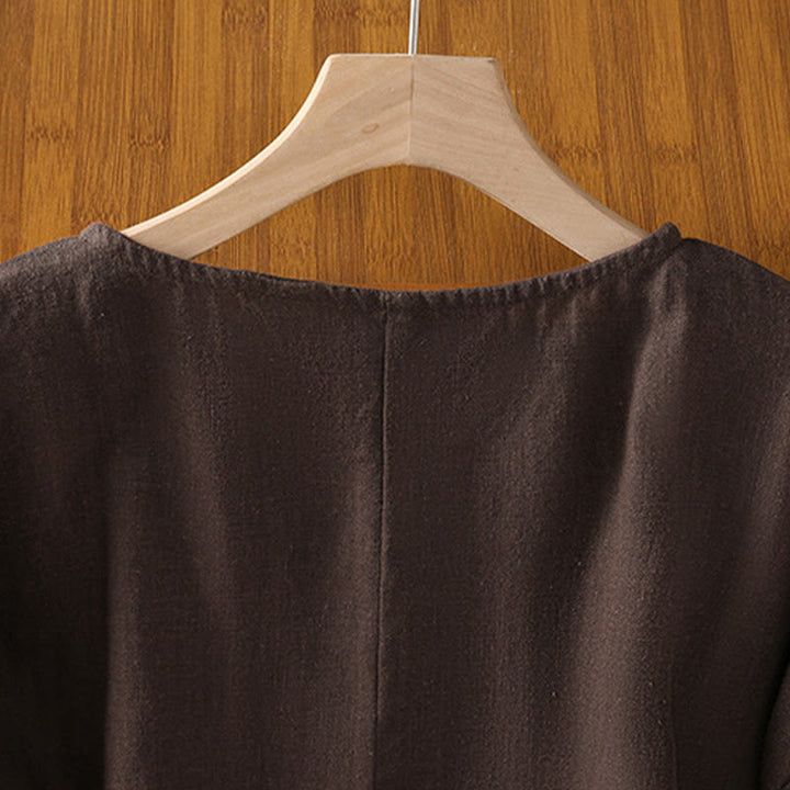 Buddha Stones Casual Summer Plain Crew Neck Women's  Cotton Short Sleeve T-Shirt - image 16