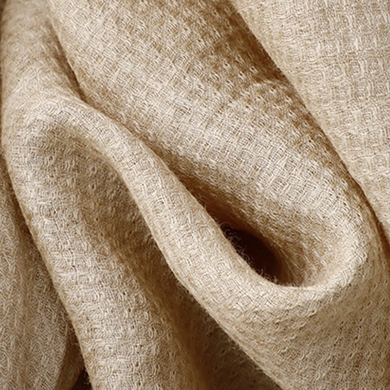 Buddha Stones Lace-up Buttons Design Women's Cotton Linen Three Quarter Sleeve Shirt - image 13