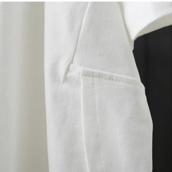 Buddha Stones Casual Loose Summer Plain Crew Neck Women's  Cotton Short Sleeve T-shirt - image 8