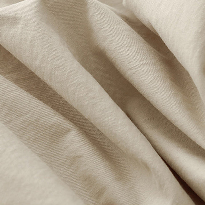 Buddha Stones Spring Commute Solid Color High Waist Women's Wide Leg Cotton Linen Pants With Pockets - image 7