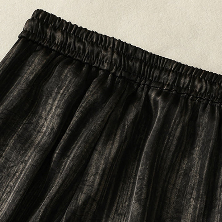 Buddha Stones Artistic Casual Vertical Lines Pattern Drawstring Ankle-length Women's Pants With Pockets - image 13