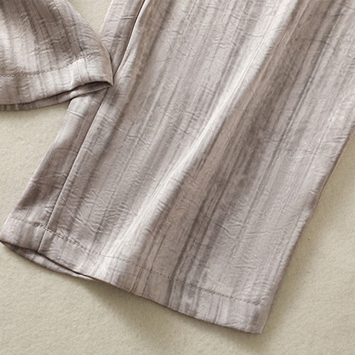 Buddha Stones Artistic Casual Vertical Lines Pattern Drawstring Ankle-length Women's Pants With Pockets - image 22