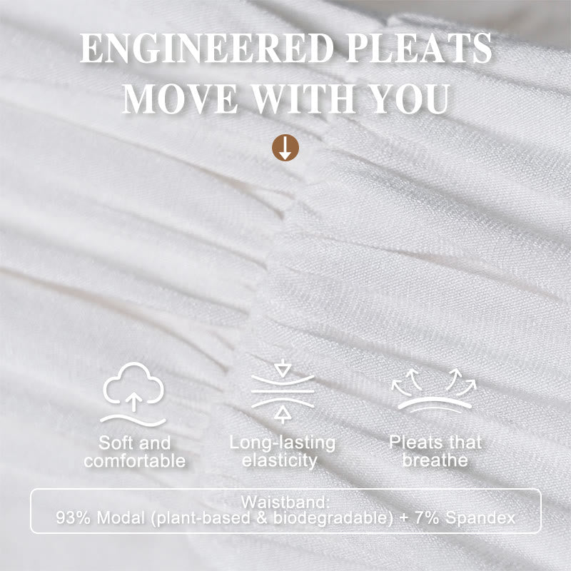 Buddha Stones Pure Cotton White Bamboo Leaves Women's Elastic Waist Harem Pants - image 4