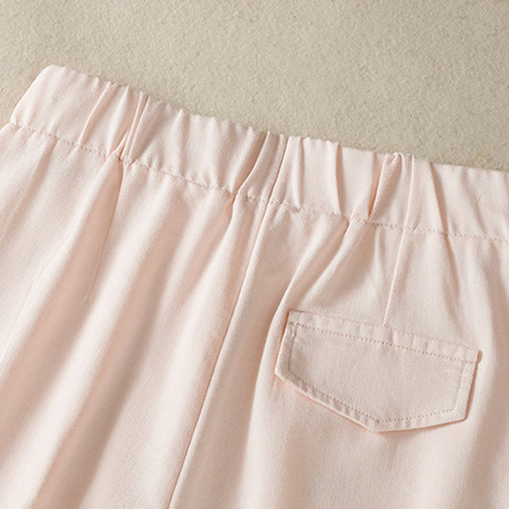 Buddha Stones Casual Lace Patchwork Design High Waist Women's Wide Leg Ankle-Length Pants With Pockets Zipper - image 12