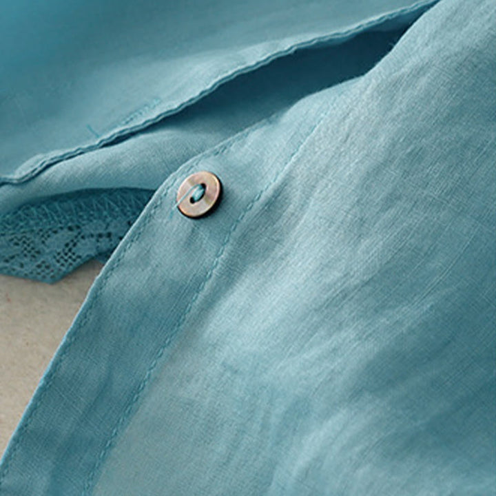 Buddha Stones Casual Plain Women's Crew Neck Design Cotton Polyester T-shirt - image 7