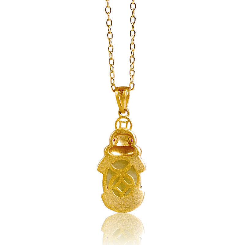Buddha Stones White Jade PiXiu Wealth Luck Chain Necklace Pendant - image 5