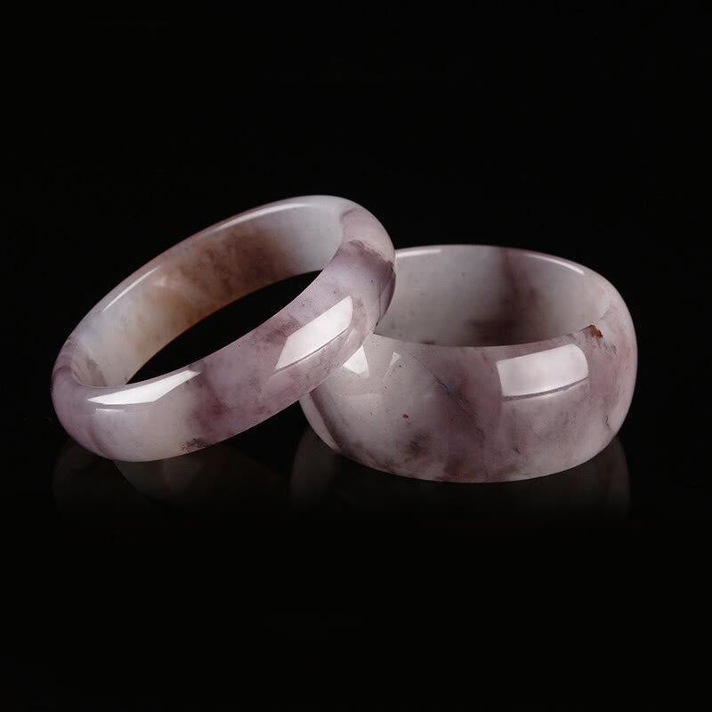 Buddha Stones Purple Jade Happiness Protection Bracelet Bangle - image 12
