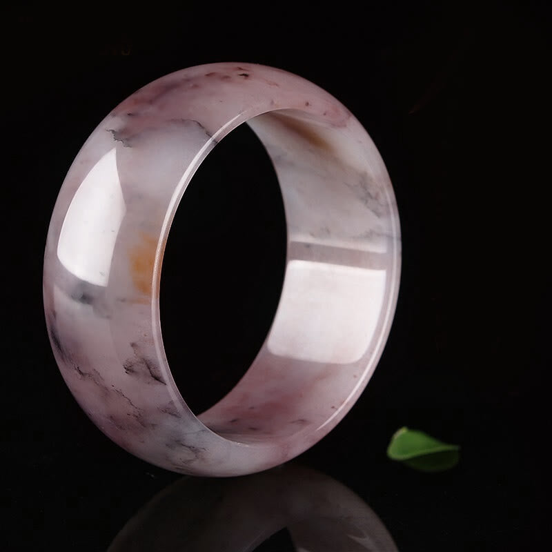 Buddha Stones Purple Jade Happiness Protection Bracelet Bangle - image 12