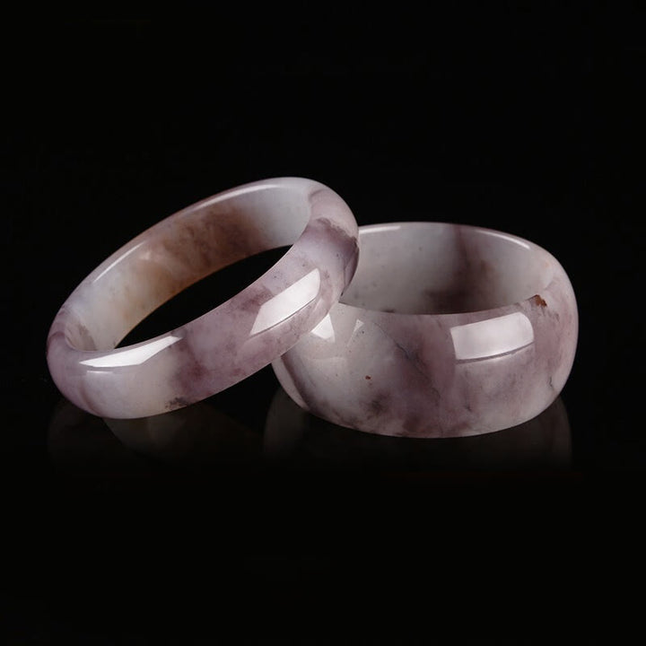 Buddha Stones Purple Jade Happiness Protection Bracelet Bangle - image 13