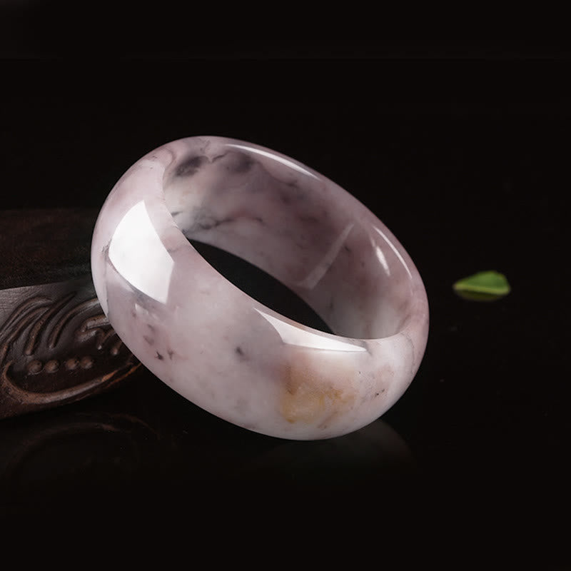 Buddha Stones Purple Jade Happiness Protection Bracelet Bangle - image 14