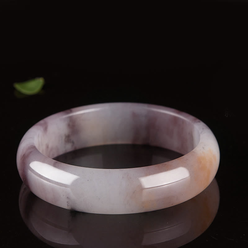 Buddha Stones Purple Jade Happiness Protection Bracelet Bangle - image 6