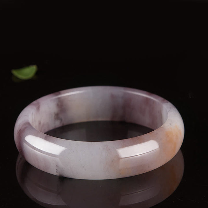Buddha Stones Purple Jade Happiness Protection Bracelet Bangle - image 6