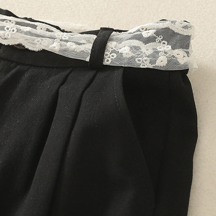 Buddha Stones Daily Solid Color Lace Belt Women's Wide Leg Cotton Pants With Pockets - image 20