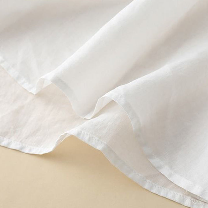 Buddha Stones Summer Embroided Three Quarter Lantern Sleeve Women's Cotton Linen T-Shirt - image 10