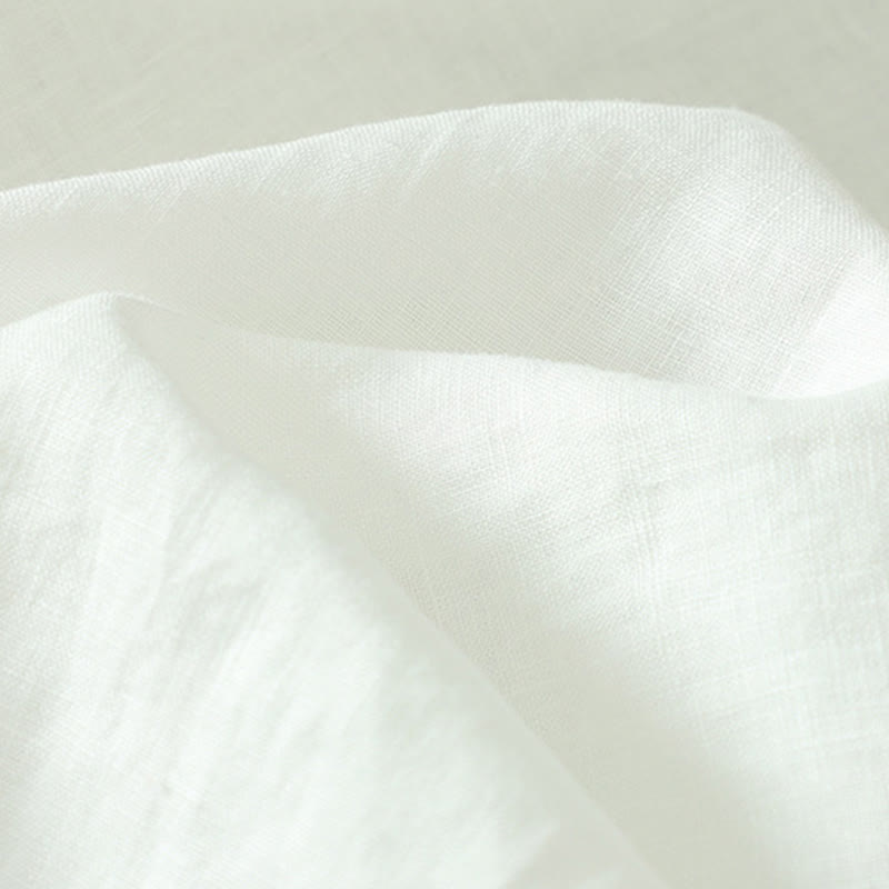 Buddha Stones Solid Buttons V-Neck Half Sleeve Women's Shirt - image 15