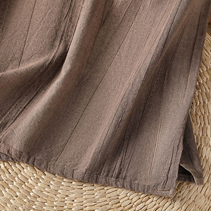 Buddha Stones Retro Frog-Button Design Women's Cotton Sleeveless Vest - image 16