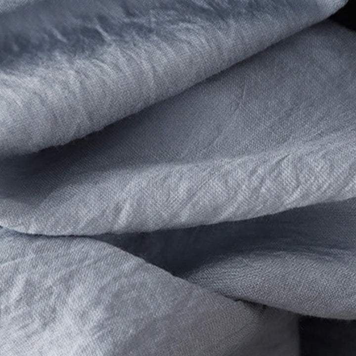 Buddha Stones Summer Button Lace-up Short Sleeve Women's Cotton Shirt - image 8