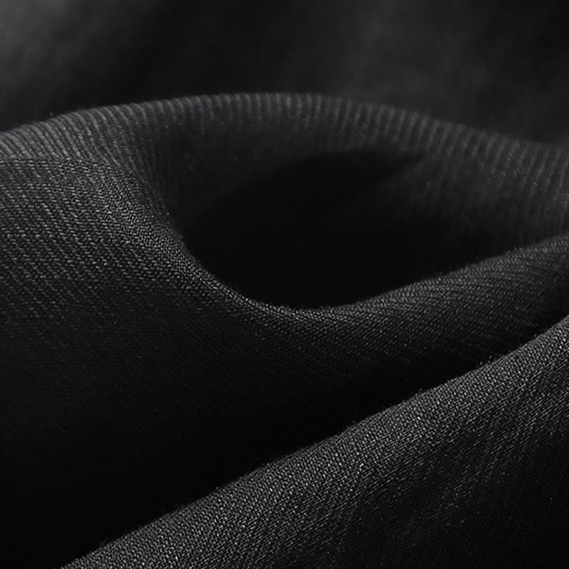 Buddha Stones Casual Embroidery Split Three Quarter Sleeve Cotton Linen Midi Dress - image 7