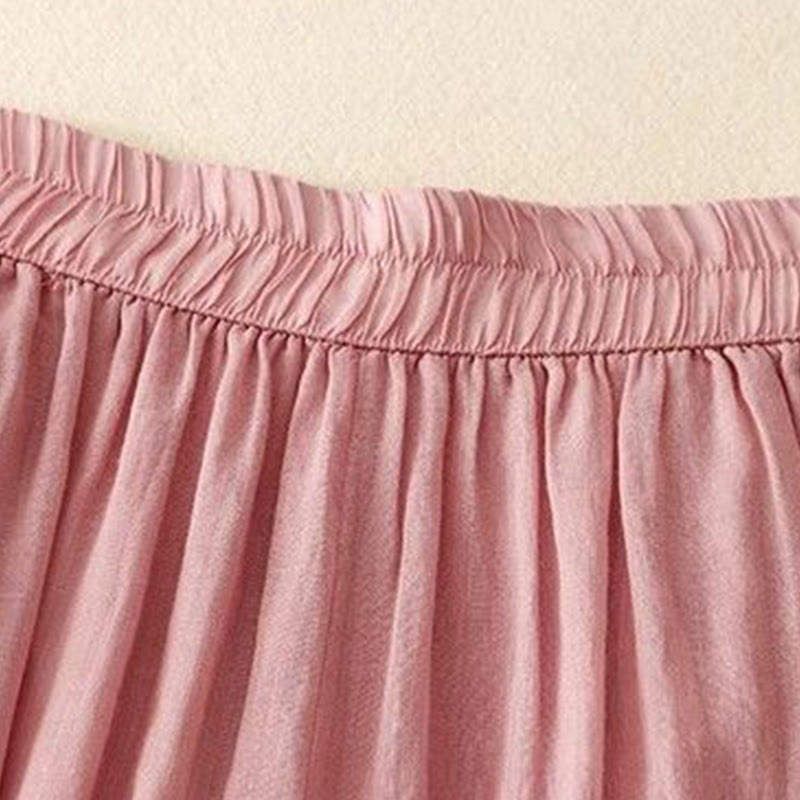 Buddha Stones Side Embroidery Design Cotton Women's 7-8 Length Wide Leg Pants With Pockets - image 17