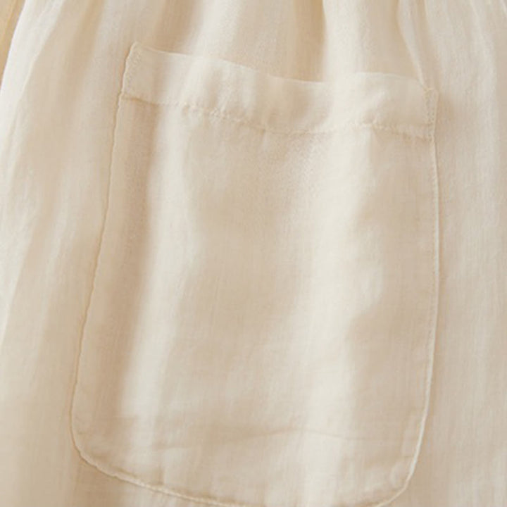 Buddha Stones Casual Lining Design Cotton Women's 7-8 Length Wide Leg Pants With Pockets - image 9