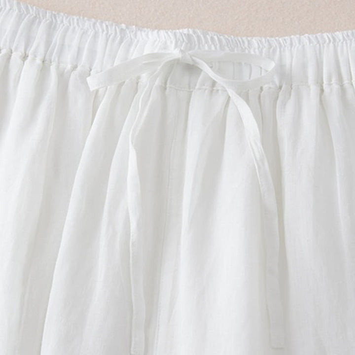 Buddha Stones Casual Lining Design Cotton Women's 7-8 Length Wide Leg Pants With Pockets - image 12