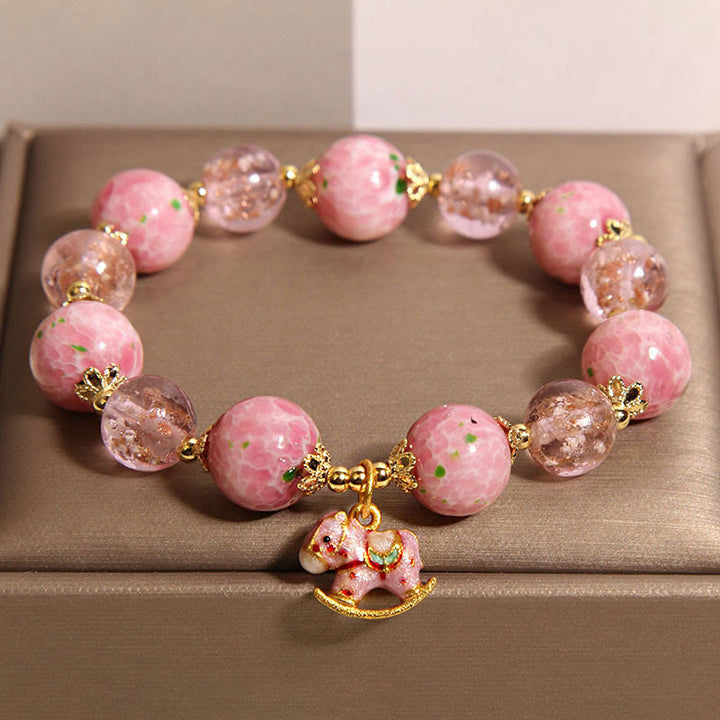 Buddha Stones Rocking Year Of The Horse Liuli Bracelet - Liuli(Wrist Circumference 15-16cm) - image 0