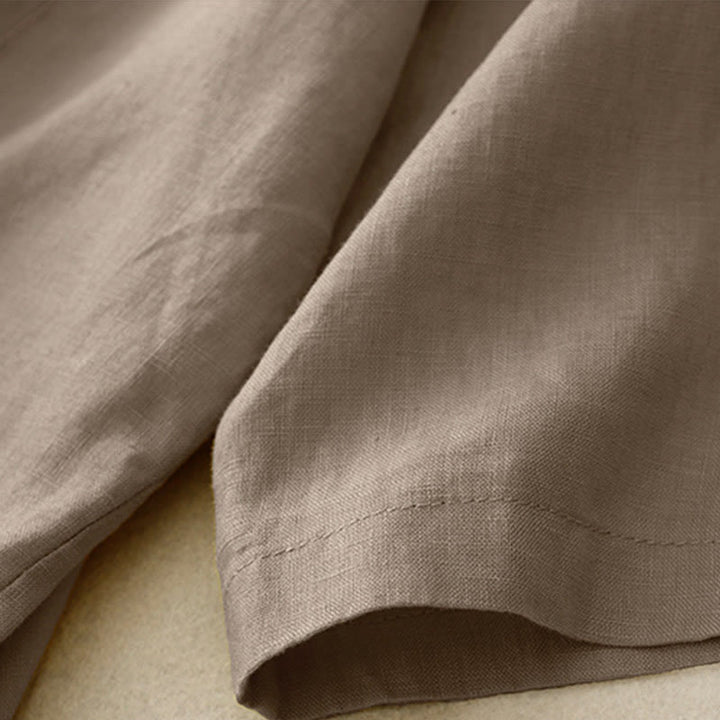 Buddha Stones Women's Three Quarter Sleeve Button Cotton Small Suit Jacket With Pockets - image 2