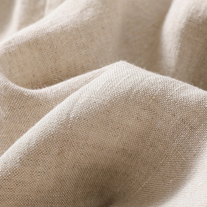 Buddha Stones Women's Cotton Linen Stand Collar Long Sleeve Shirt With Pockets - image 5