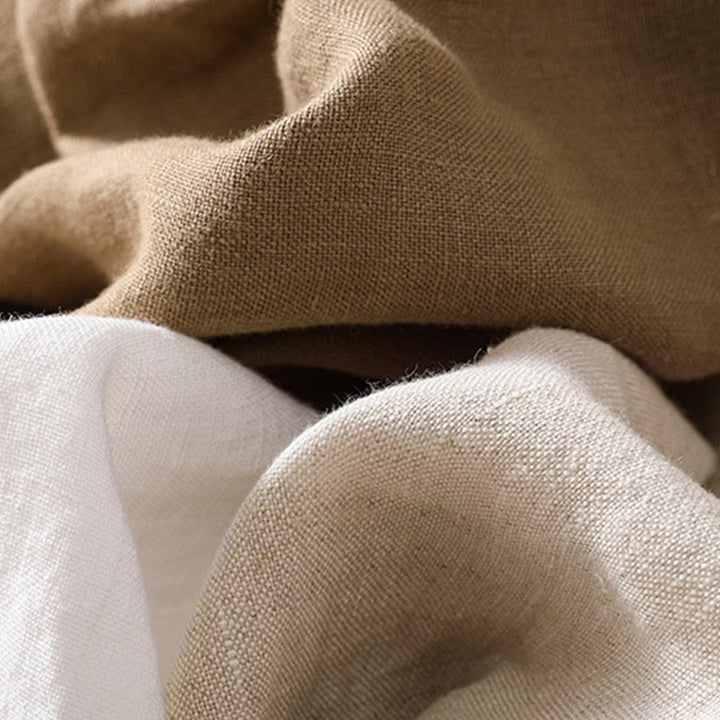 Buddha Stones Women's Cotton Linen Stand Collar Long Sleeve Shirt With Pockets - image 30