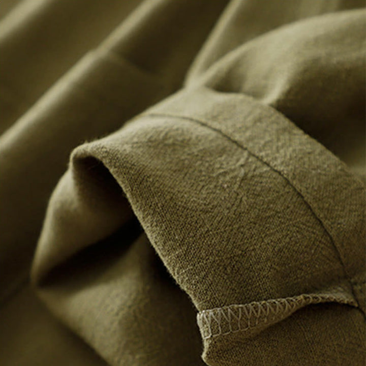 Buddha Stones Women's Cotton Linen Frog-Button Long Sleeve Jacket With Pockets - image 7