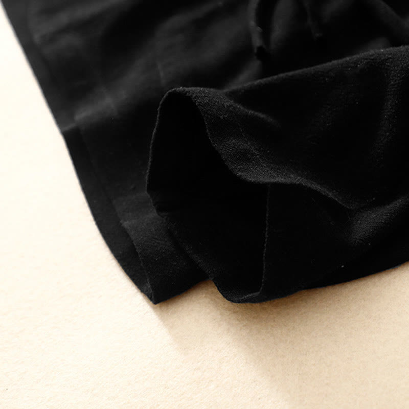 Buddha Stones Women's Cotton Linen Frog-Button Long Sleeve Jacket With Pockets - image 15