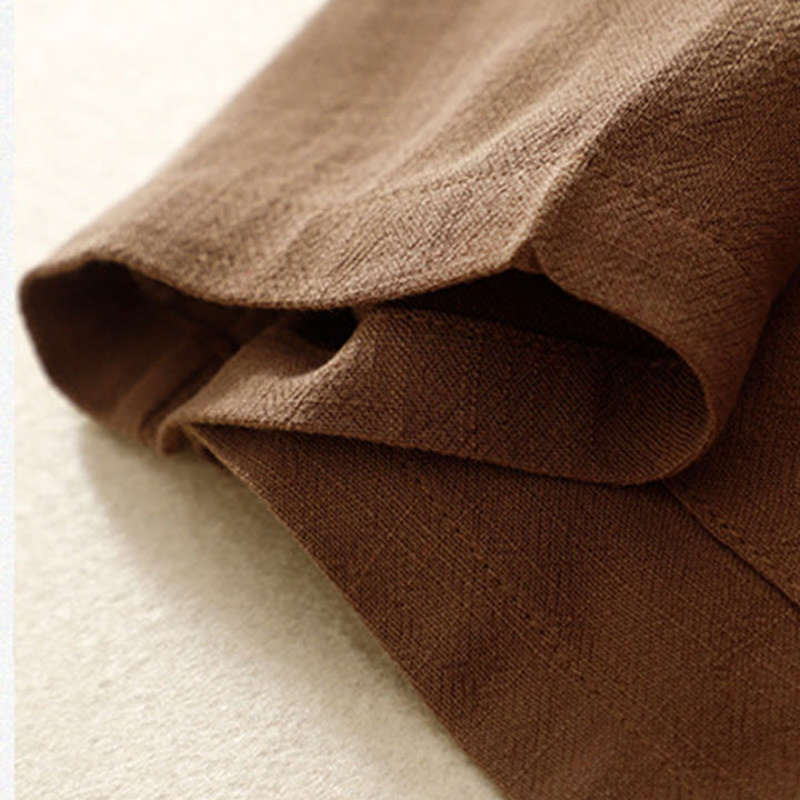 Buddha Stones Women's Cotton Linen Frog-Button Long Sleeve Jacket With Pockets - image 27