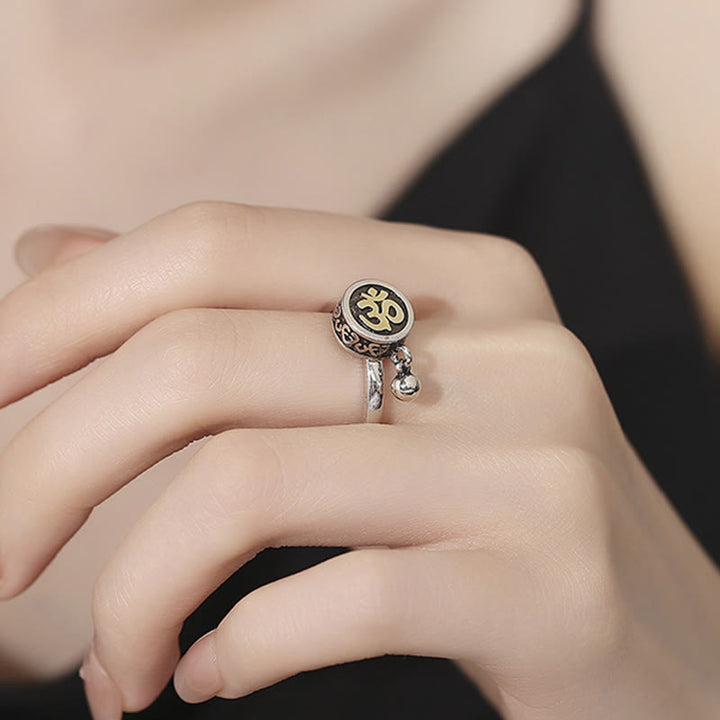 FREE Today: Mindfulness and Healing Om Symbol Adjustable Ring