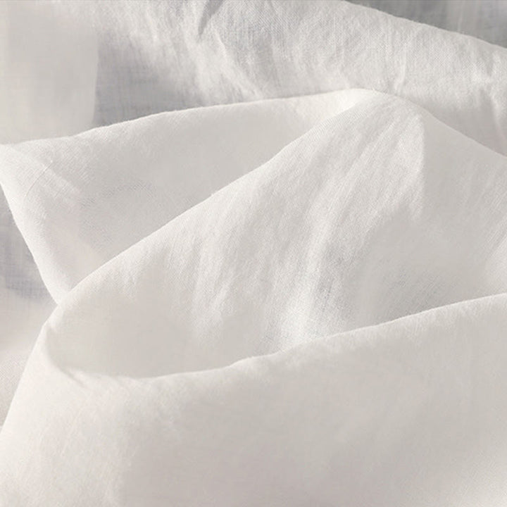 Buddha Stones Embroidered V-neck Casual Women's Cotton Linen Half Sleeve T-shirt - image 23