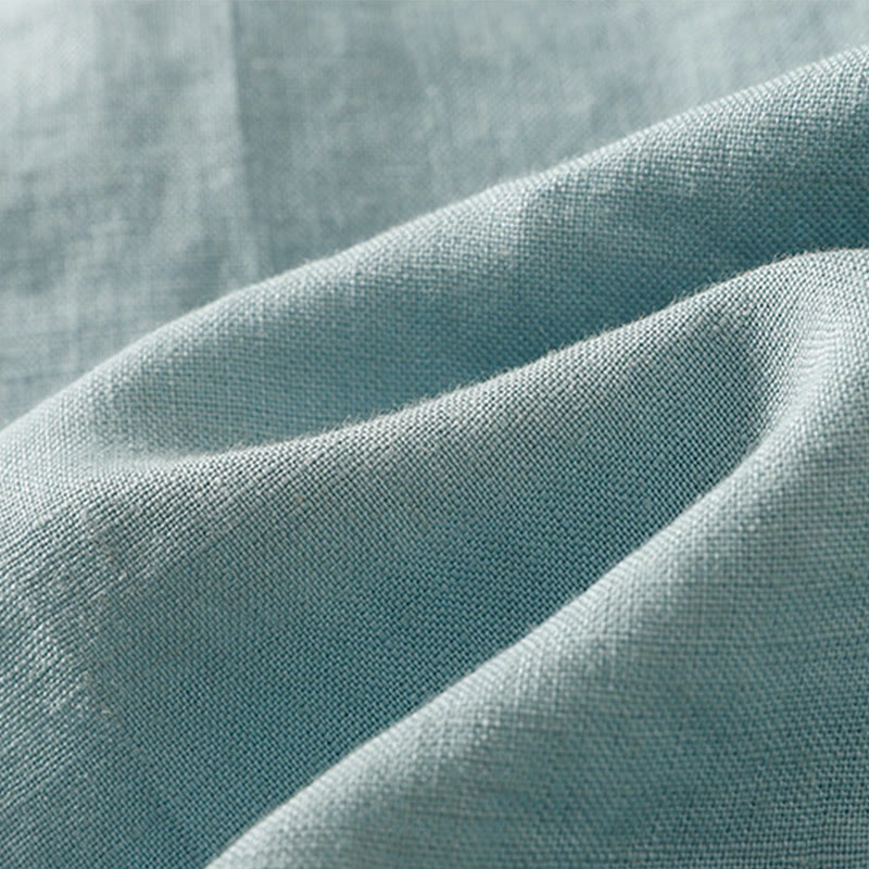 Buddha Stones Simple Crew Neck Button Design Women's Cotton Sleeveless Vest - image 14