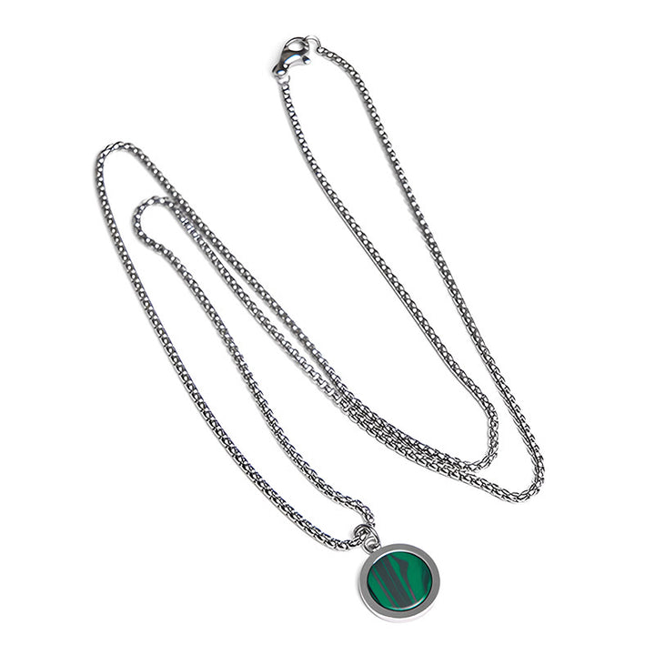 FREE Today: Courage Power Natural Stone Turquoise Tiger Eye Lazurite Malachite Necklace Pendant