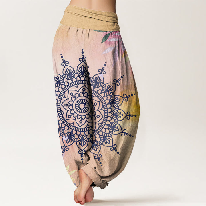 Buddha Stones Casual Mandala Pattern Women's Harem Pants - image 1