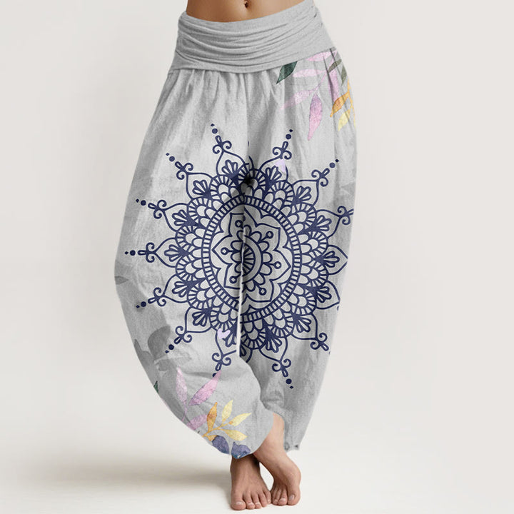 Buddha Stones Casual Mandala Pattern Women's Harem Pants - Gainsboro - US22，UK/AU26，EU54 (6XL) - image 8
