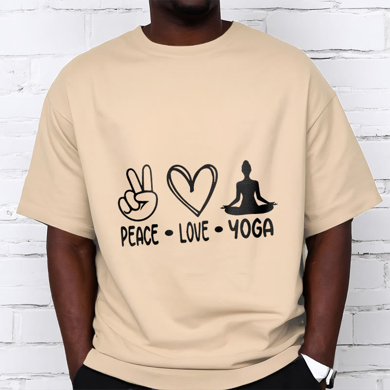 Buddha Stones Casual Hand Gesture Heart Yoga Pose Pattern Tee T-shirt - image 10