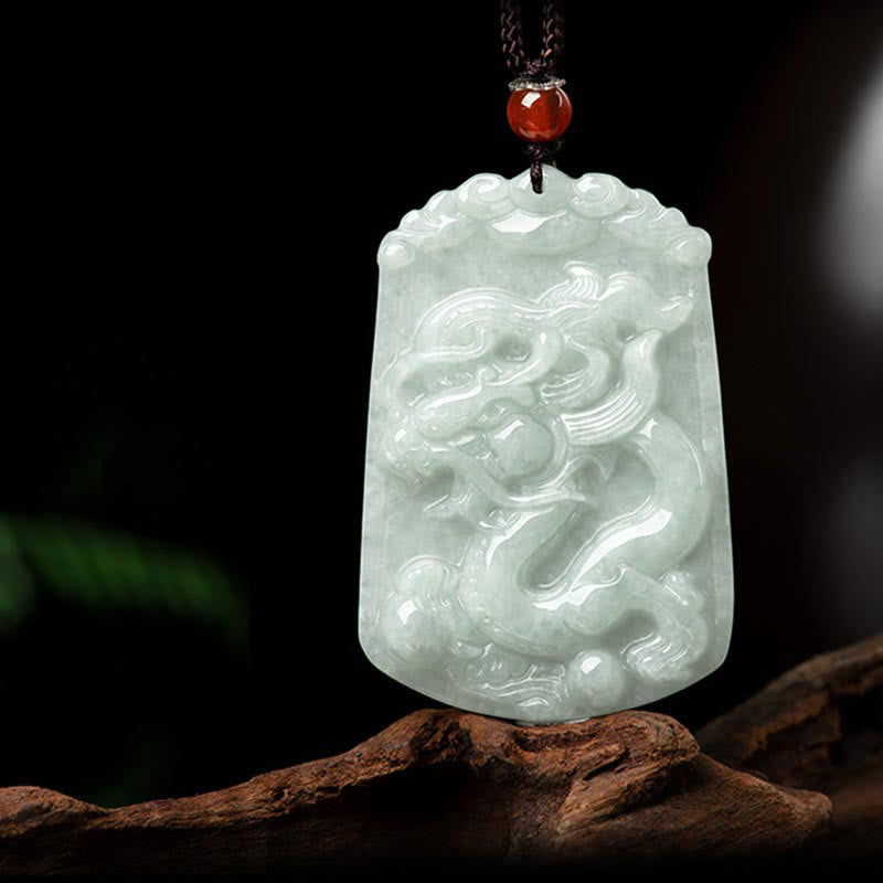 Natural Jade 12 Chinese Zodiac Abundance Amulet Pendant Necklace - image 18