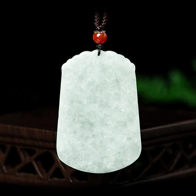 Natural Jade 12 Chinese Zodiac Abundance Amulet Pendant Necklace - image 2